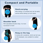 ALEVMOOM 2025 Upgraded XXL 19.7" Collapsible Stool with Cushion, 1000lbs Max Weight Heavy Duty Portable Telescoping Stool, Retractable Seat Folding Chair for Camping Fishing Hiking(Blue-XXL)