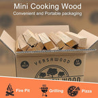 Pizza Oven Wood - Kiln-Dried Oak Wood for Pizza Ovens, 6-Inch Barkless Logs, Ideal for Ooni, Gozney, Solo Stove, and Other Wood-Fired Pizza Ovens, Grills, and Smokers - Approx. 12 lbs