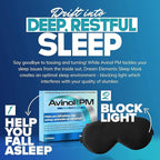 Extra Strength and Dream Elements Sleep Mask | All-in-One Natural Sleep Aid (30 ct) - 100% Pure Mulberry Silk Eye Mask (with Foam Ear Plugs & Anti Snoring Nose Clip) (2 Items)