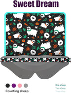 Sleep Mask for Side Sleeper Women Men, EVA BELLE Eye Mask for Sleeping Light Blocking, 3D Sleeping Mask Blackout, Soft Breathable Eye Shade Cover with Adjustable Elastic Strap for Travel Home Nap Rest