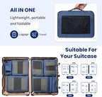 8 Set/6 Set/4 Set Compression Packing Cubes for Travel, Lightweight Vacation Travel Essentials, Travel Accessories for Suitcase Organizer Bags Set, Durable Luggage Organizer