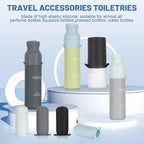 Mrsdry Bottle Covers for Travel, Leak Proofing, Travel Size Container Silicone toiletry sleeves, Leak Locks Travel Accessories for Shampoo Wash Body Bottles and other beauty and personal care(8pcs)