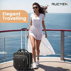Rolling Laptop Bag,Rolling Briefcase for Men & Women,Laptop Briefcase on Wheels,Carry On Bag for Business Travel