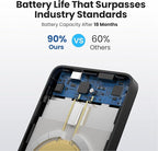 Magnetic Portable Charger 10800mah for Magsafe Battery Pack, Wireless Power Bank with 25W PD Fast Charging & LCD Display, Compatible with iPhone 16/15/14/13/12 Pro/Pro Max/Plus-Black