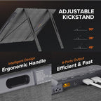 100W Portable Solar Panel for for Camping,RV,Off-Grid-23.5% Efficiency,Lightweight Foldable,USB-A,Type-C & XT60 Output,IP67 Waterproof,IEC Certified