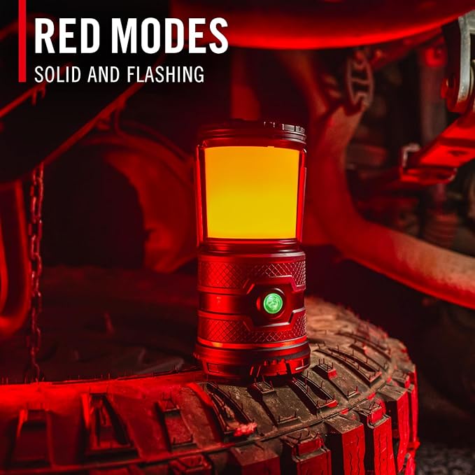 COAST EAL30R 1000 Lumen Rechargeable Emergency Camping Lantern with Warm, Day, Red & Red Flashing Mode, Foldeable Handle, 15 Hours of Runtime