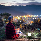 Lepro LED Camping Lantern Rechargeable or Battery Powered, 1000lm Camping Light with Detachable Flashlights Combo, 4 Modes, Portable Outdoor Lantern for Hiking, Hurricane Emergency, Fishing