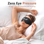 Sleep Mask for Side Sleeper Women Men, Eye Mask for Sleeping Light Blocking, 3D Contoured Cup Sleeping Mask, Soft Breathable Sleep Eye Mask with Adjustable Elastic Strap for Travel