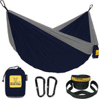 Wise Owl Outfitters Camping Hammock – 500lbs Portable Hammock with Tree Straps - Travel, Backpacking, Hiking, Outdoors Camping Gear - Single or Double