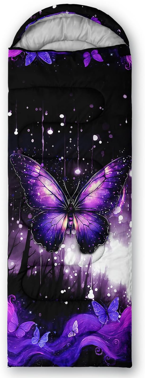 QOOMO Animals Camping Sleeping Bags,3 Season Warm & Cool Weather,Lightweight,Waterproof Sleeping Bags for Adults & Kids,Traveling,and Outdoors,Camping Gear Equipment