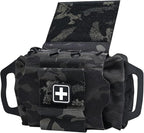 SABADO Rapid/Quick Deploy First Aid Kit Pack Tactical IFAK Pouch Two-Piece System Med Roll Carrier Hypalon Handle Outdoor Sport Hunting Bag