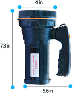 Super Bright Torch Searchlight Handheld Portable LED Spotlight USB Rechargeable Flashlight for Mining,Camping, Hiking, Fishing