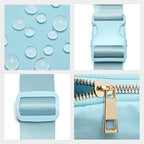 Gitus Gifts for 7 8 9 10 11 Year Old Girls Belt Bag Fanny Pack Crossbody Bags with Initial Letter Patch Birthday Gifts for Daughter Sister Friends Teen girls (Icing Blue-C)