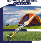 2 Pcs Stainless Steel Absorbing Spring, Heavy-Duty Porch Swing Spring and Tent Rope Spring Buckle for Hammock Chair, Punching Bag, Dog Leash, Camping and Outdoor Use