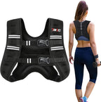 Weighted Vest Woman - Womens Weight Vest for Walking, Strength Training Weight Vests for women, Reflective Stripe Fitness Vest for Workout Running Jogging