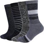 EnerWear 4 Pack Women's Merino Wool Outdoor Hiking Trail Crew Sock