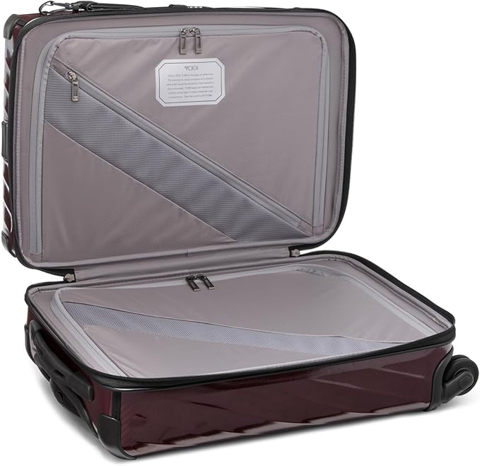 TUMI - 19 Degree Lite 4 Wheel Luggage - Lightweight and Highly Durable, Modern Contour, Hard Shell Men's and Women's Suitcase - 21.75" International Carry-On, Wine