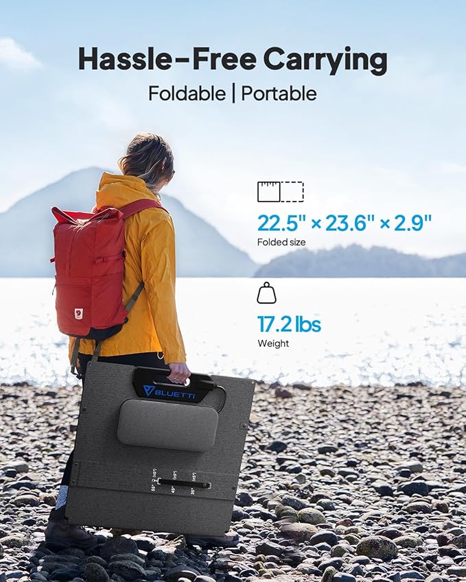 BLUETTI Elite 30 V2 Solar Generator with 200W Solar Panel (Ships Separately), 288Wh Portable Power Station, 600W AC Outlets (1500W Power Lifting), LFP Battery Backup for Camping, Home, Emergency