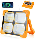 Portable LED Work Solar Light - 300W LED Rechargeable Work Light 22000mAh Solar Camping Lights, Magnetic Worklight Portable Flood Lights with Stand for Mechanic Camping Fishing Car Repair