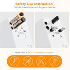 TESSAN Universal Travel Adapter 140W GaN, International Plug Adaptor with 1 USB A and 3 USB C Charging Ports, Worldwide Power Outlet for US to Europe UK AUS Ireland(Type C/G/A/I)