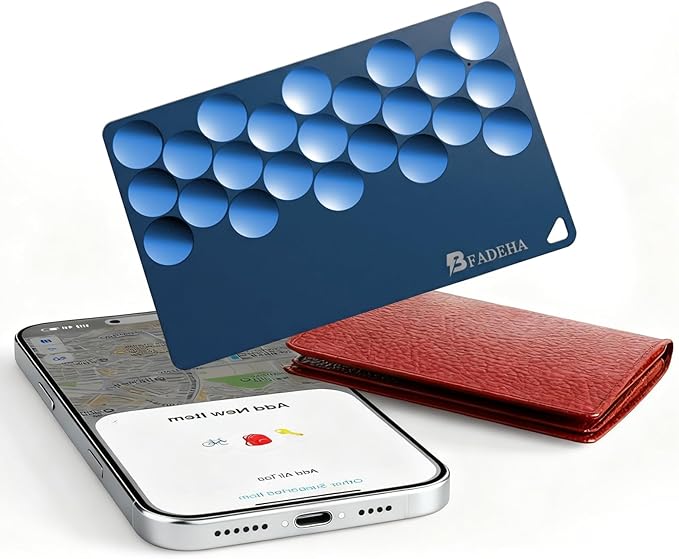 2026 Smart Card Air Tracking Tag | Bluetooth Wallet GPS Tracker | Thin Eco-Friendly Alternative Work with Apple Find my | 6-10 Years Battery | Apple MFi Certified Keys Find Item Locator for Keys, Bags