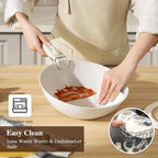 20 Pcs Pots and Pans Set Non Stick, Stackable Cookware Sets with Detachable Handle, Granite Induction RV Kitchen Portable Cooking Set Removable Handles, Dishwasher ＆ Oven Safe, Cream White