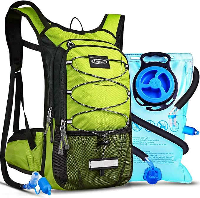 Insulated Hydration Pack Backpack with 3L BPA Free Leak-Proof Water Bladder, Keep Liquids Cool for Up to 5 Hours, Daypack for Hiking, Running, Cycling, Hunting, Climbing
