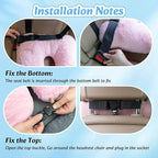 Travel Pillow, Car Pillow for Kids & Adults - Ergonomic Travel Pillows Sleeping Aid for Neck & Body Support, Car Travel Essentials Pillow on Road Trips-Pink