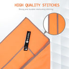 Eunzel 2 Pack Quick Dry Camping Towel, Microfiber Travel Towel 3 Size at 1 Pack,Fast Drying Towel Set for Camping, Beach, Gym, Sports, Yoga & Swimming Pool, Army Green/Orange