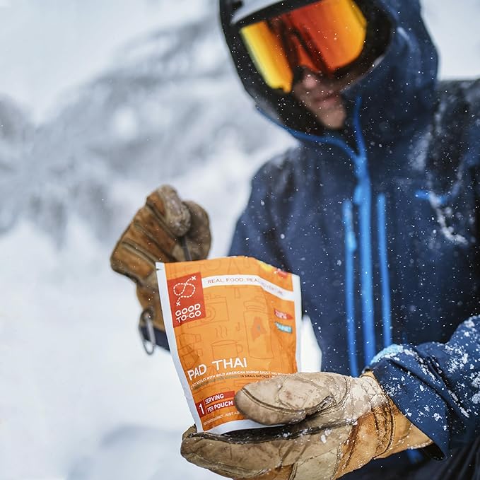 GOOD TO-GO Pad Thai (Single Serving) | Camping & Backpacking Food | Just Add Water Backpacking Meals | Good To-Go Dehydrated Meals Taste Better Than Freeze Dried Food