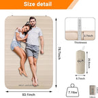 Double Self Inflating Sleeping Pad,2.7" Extra Thick Memory Foam Camping Pad, 60S Fast Air Self-Inflating Camping Mattress Pads, 4 Season Sleeping Mat for Camping Rooftop Tent Car Truck Van