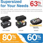 Metro Mightylite ML180XL Top Load Insulated Food Carrier - Professional-Grade Multipurpose Pan Carrier, Insulated Cooler and Food Warmer with Extra Capacity Lid - 45 qt or 5 Pan Capacity