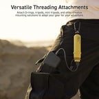 NESTOUT Rugged Portable Charger, 5000mAh Outdoor Battery Power Bank, 15W USB C Fast Charging, Waterproof IP67, Durable Shockproof, Tactical Battery Pack for Phone EDC Hiking Camping (Blue Gray)