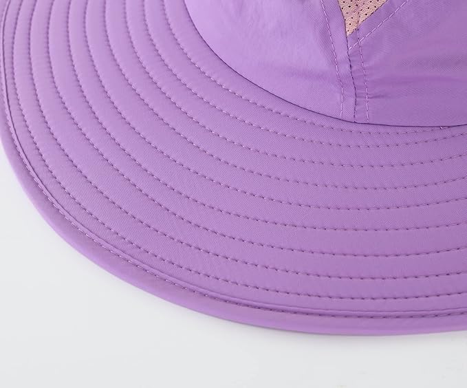 Home Prefer UPF 50+ Mens Wide Brim Fishing Hat with Neck Flap Sun Hat for Men Women Sun Protection Cap