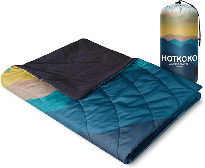 Waterproof Stadium Blanket, Fleece Camping Blanket Wearable Soft Warm Camp Blanket for Outdoor Camping, Picnic, Stadium, Sports, Beach, Car