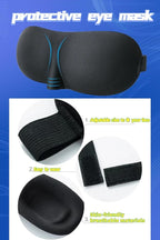 Portable Ultimate Comfort Set for Plane Sleep Kit at Plane Inflatable Travel Pillows Foot Rest Hammock Eye Mask Ear Plugs for Airplane Essentials for Seat Airplane Gadgets for Sleep Comfort (3B)