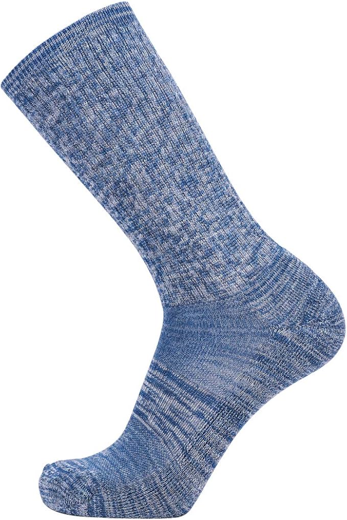 EnerWear 4 Pack Women's Merino Wool Outdoor Hiking Trail Crew Sock