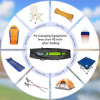 INFANZIA 41inch Sports Duffel Travel Bag, 94L Extra Large Duffel Luggage Bag with Upgrade Zipper, Water Resistant & Foldable Equipment Storage Bag for Camping Tent Tripod Fishing