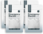 Altland 4 Pack of Emergency Blankets - Heat Reflective Blankets for Winter Survival Kits, Disaster Preparedness, Cold Weather Camping, and Homeless Care Packages