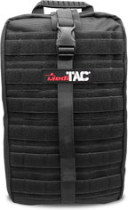 MediTac Large Hawk Type Tactical Trauma Bag Feat. Hook-and-loop Fastener Bag Backpack, MOLLE Bag Rucksack Pack - Black
