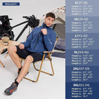 baleaf Men's Rain Jacket Waterproof Windbreaker Raincoat Running Cycling Hiking Gear Hood Lightweight Reflective Packable