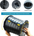 Upgrade XL Retractable Portable Toilet for Adults, Extra Large Portable Travel Floding Toilet, Camping Tall Toilets with Lid for Adults and Kids Compact Potty for Car,Hiking,Beach