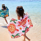 Dock & Bay Quick Drying Towel - for Sports & Gym - Compact, Lightweight - 100% Recycled - Includes Bag - Turtley Tropical, Medium (130x70cm, 51x27)