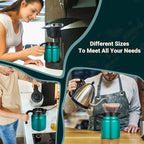 34Oz Thermal Coffee Carafe for Hot/Cold, Stainless Steel Thermos Carafes for Hot Liquids, Dustproof Insulated Hot Water Carafe for Party/Home,Agave Teal