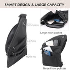 Anti Theft Crossbody Bags for Women Men, Multi-Pocket Shoulder Bag, Slim Sling Bags with 2 RFID Blocking Card