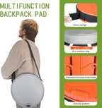 Deer's Life Portable Collapsible Stool with Cushion Pad, Retractable Folding Telescopic Camping Seat for Adults, Small Lightweight Sturdy Adjustable Stools for Travel,Kitchen,Garden,Fishing