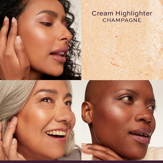Subtl 3-in-1 Makeup Stack – Cream Bronzer, Powder Highlighter & Lip Glaze for On-the-Go Touch Ups – Lightweight, Travel-Friendly, Blendable Balm (Dark/Truffle)