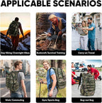 35L Tactical Backpack for Men, MOLLE Military Bug Out Bag, Waterproof Rucksack for Hiking with Hydration Port CP