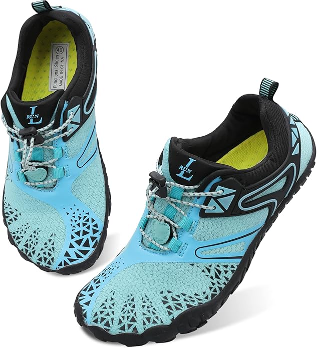 L-RUN Barefoot Water Shoes Women Mens Aqua Sock Athletic Hiking Water Sports Shoes for Swim Beach Pool Sand Diving Walking