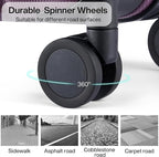 Hanke 29 Inch Luggage Suitcases With Spinner Wheels Lightweight PC hardside Rolling Suitcase With Travel Lock, Checked-Large 29-Inch Christmas Gifts for Birthday （Purple）